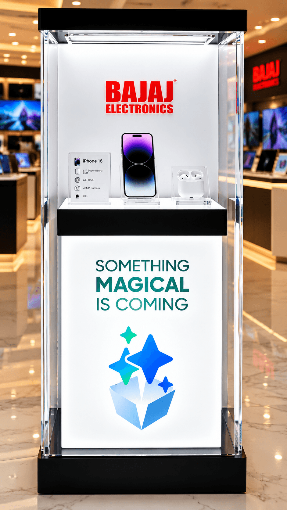 Premium Transparent Acrylic LED Illuminated Product Display Showcase with Custom Branding image 1