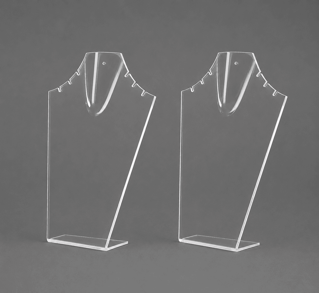 Clear Necklace Display stand H-8.5 in image 1