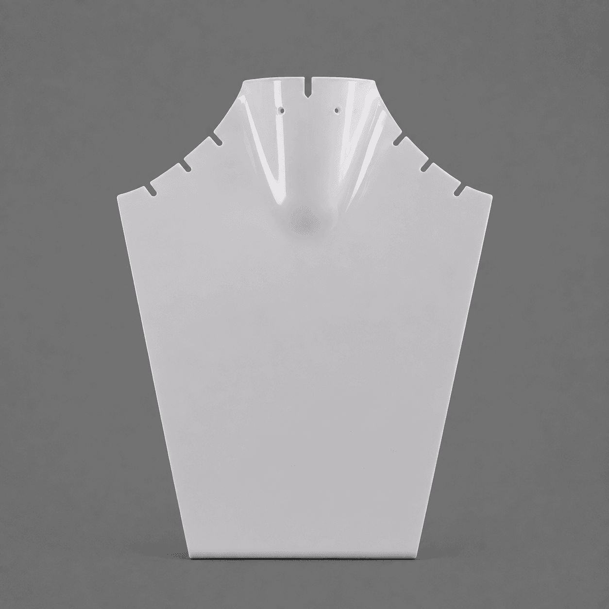 White Necklace Display Stand H-8.5 in image 1