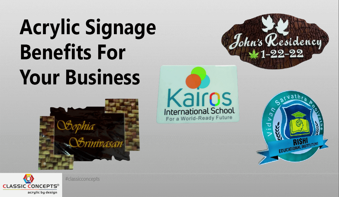 Benefits of Acrylic Signage